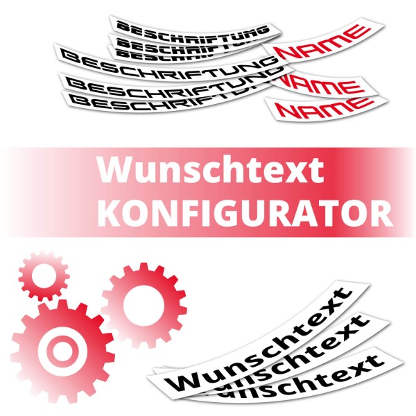 Motorrad Beschriftung