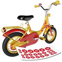 Blumen Fahrradaufkleber Blumen Fahrradaufkleber