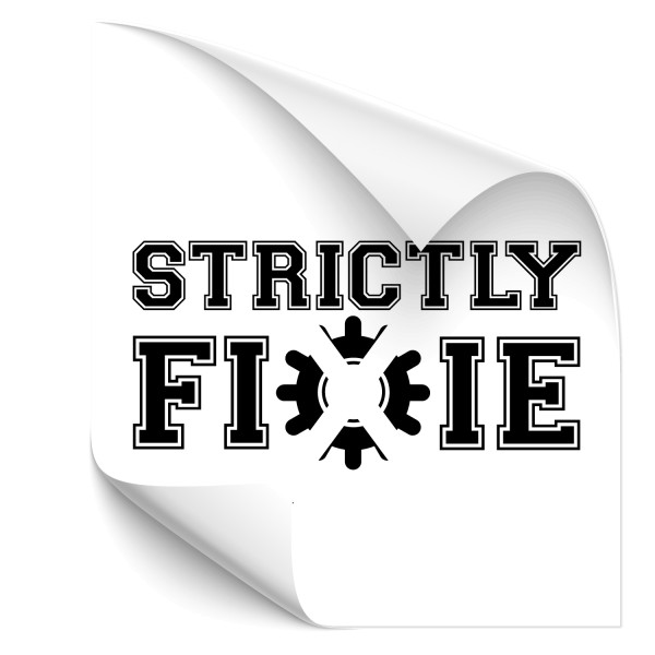 Strictly Fixie - Aufkleber