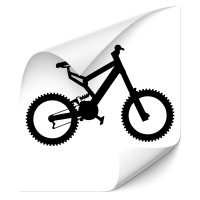 Mountainbike Motivaufkleber Mountainbike Motivaufkleber