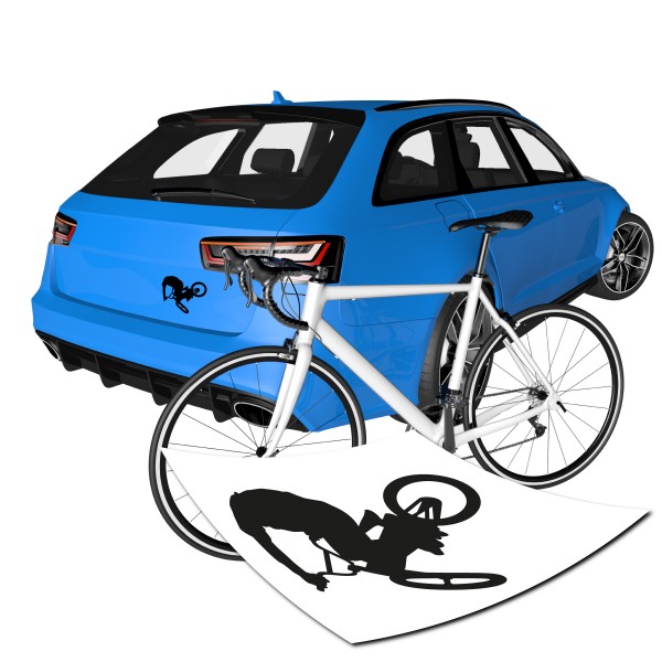 Mountainbiker Sticker - Motivaufkleber -