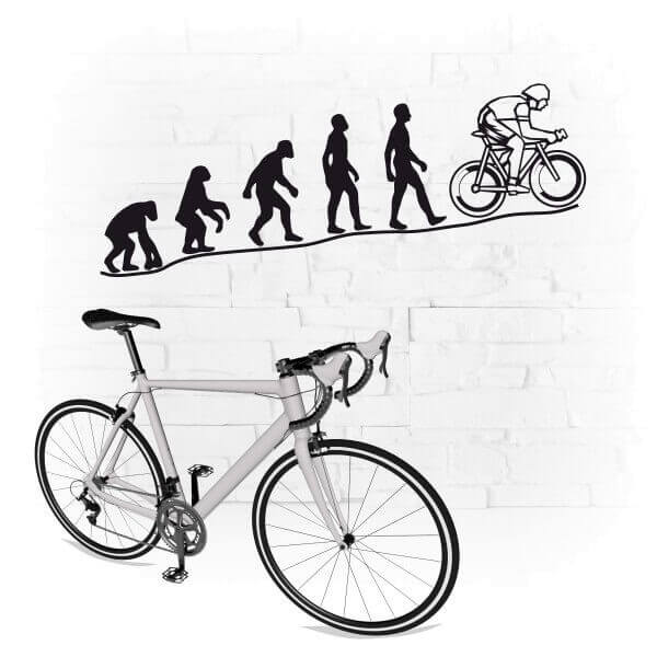 Evolution Triathlet Wandtattoo
