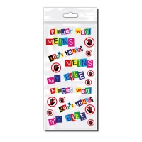 Don't touch Fahrradaufkleber Don't touch Fahrradaufkleber