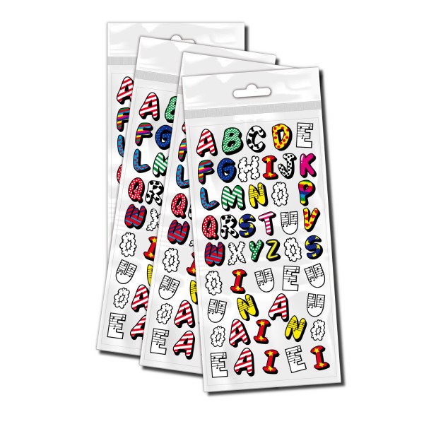 Eureka Buchstaben-Aufkleber – 120 Stück, Je 2,5 X 2,5 Cm