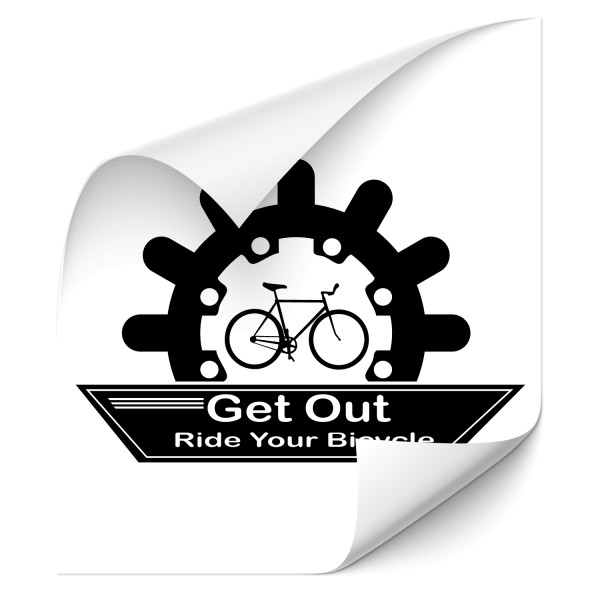 Get out - ride your bicycle Wandtattoo