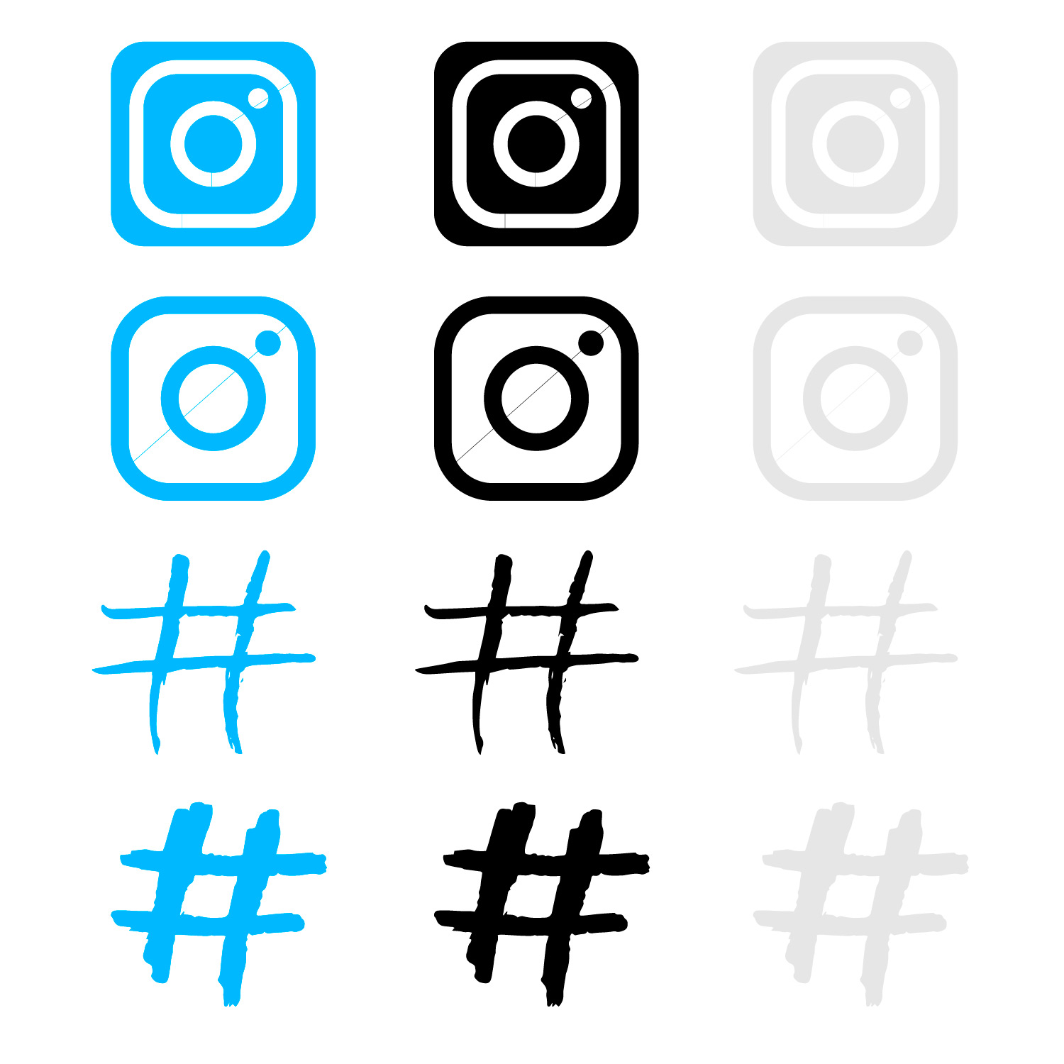 FOTOFOL 2X Aufkleber Instagram WUNSCHTEXT - Aufkleber Name - personalisiert  - Druck & Plot mit Instagram Logo - Social Media : : Auto &  Motorrad
