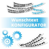 Wunschtext Aufkleber selbst gestalten Wunschtext Aufkleber selbst gestalten