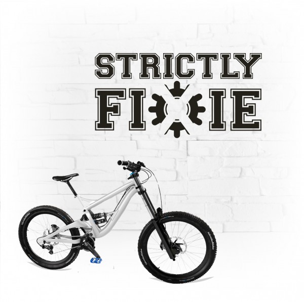 Strictly Fixie - Aufkleber