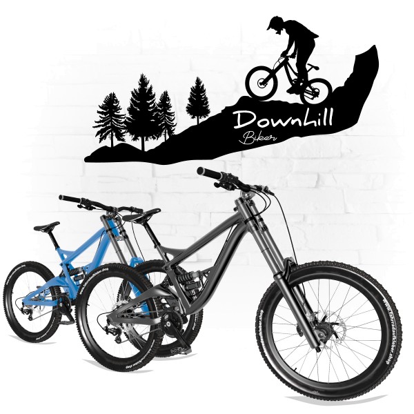 Downhill Biker Wall Art