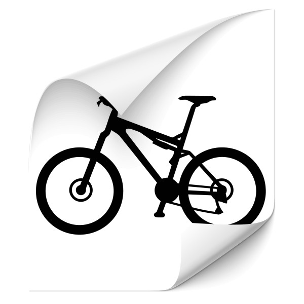 Motivaufkleber Mountainbike - MTB - Fahrrad