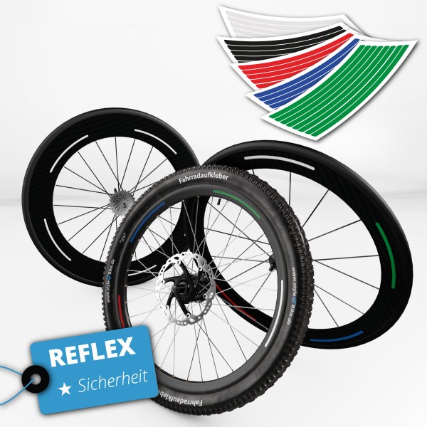 Reflektierende Laufrad Decals von style4Bike