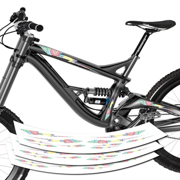 Fahrrad Rahmen Aufkleber mit Muster