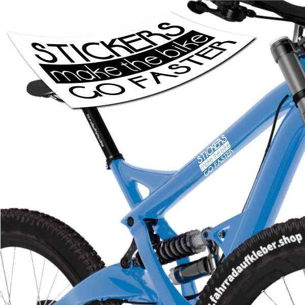 STICKER make the bike GO FASTER - Aufkleber