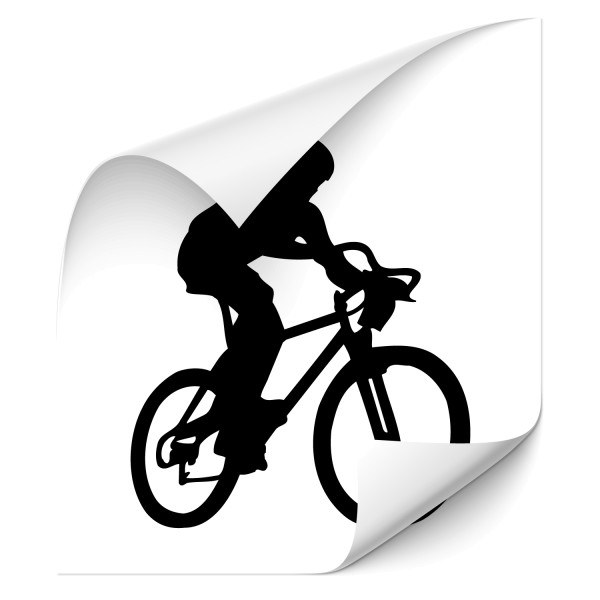 Motivaufkleber - Mountainbiker Sticker