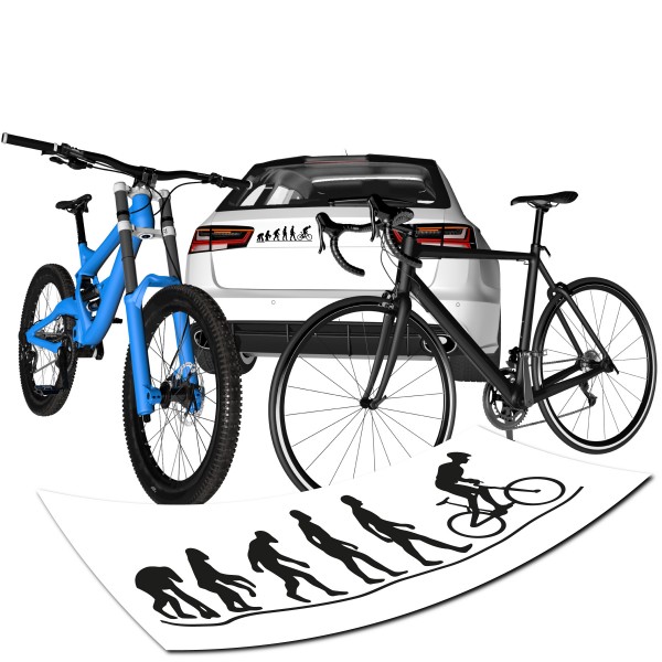 Evolution Radfahrer Tattoo