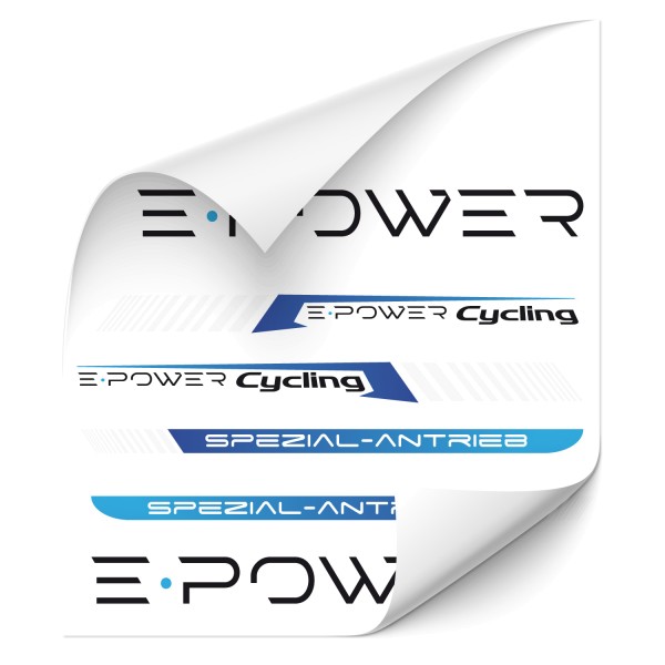 E Power Rahmen Aufkleber E Bike Sticker Cycling Spezial Antrieb