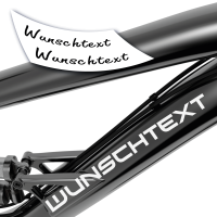 Unterrohr Wunschtext Beschriftung Unterrohr Wunschtext Beschriftung