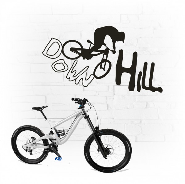 Downhill Race Biker Tattoo