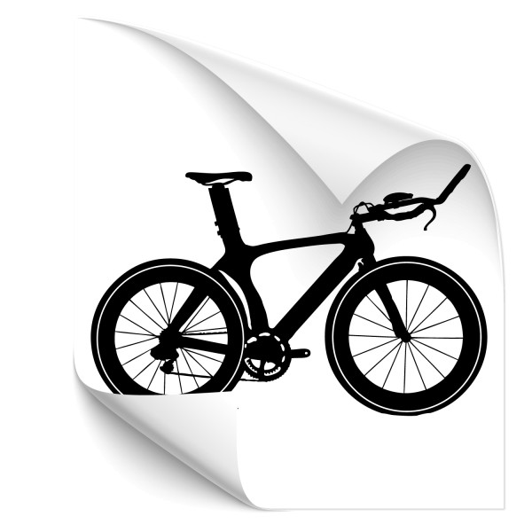 Triathlon Rennrad Motivsticker