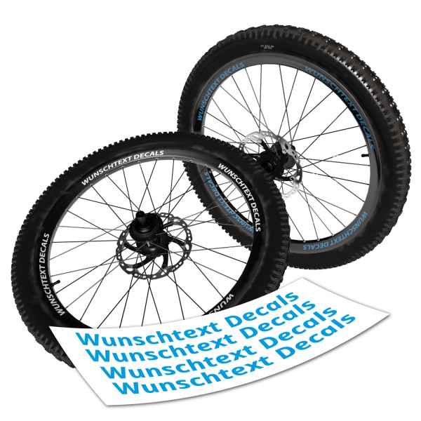 Wunschtext Decals MTB