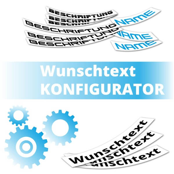 Wunschtext Aufkleber selbst machen, Schriftaufkleber online günstig kaufen,  Klebebuchstaben