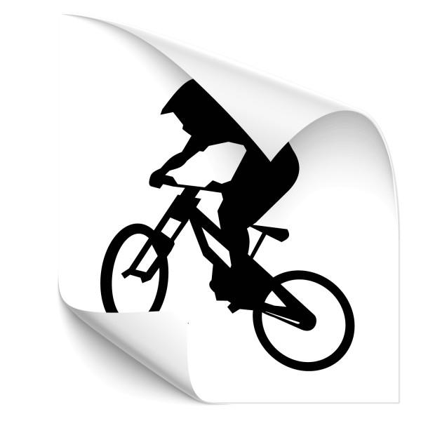 Motivaufkleber - MTB Fahrer- Sticker