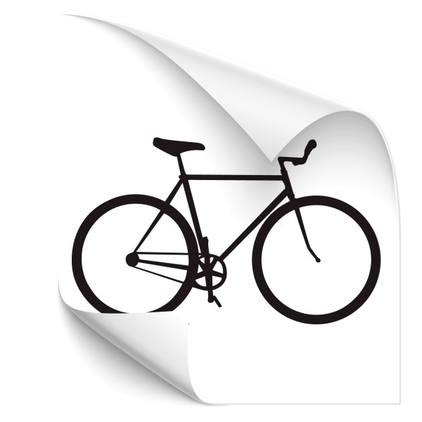 Motivaufkleber - Fahrrad - Sticker