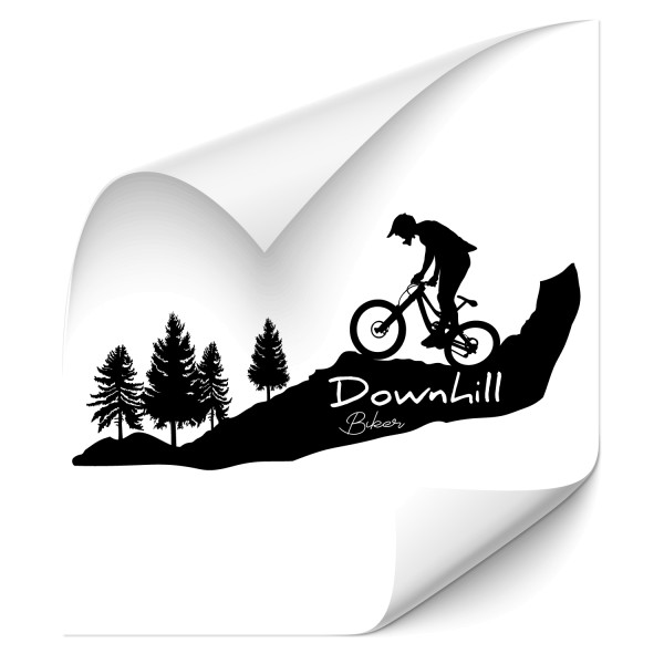 Downhill Biker Wall Art