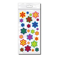 Bunte Fahrrad Aufkleber Blümchen Bunte Fahrrad Aufkleber Blümchen