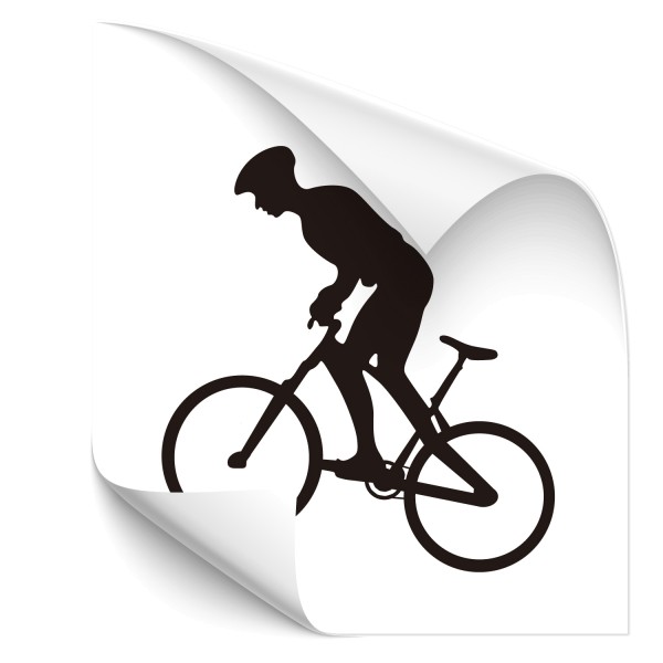 Motivaufkleber - Mountainbiker- Sticker
