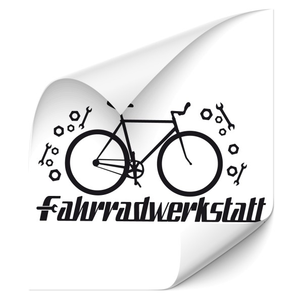 Fahrradwerkstatt Wandtattoo