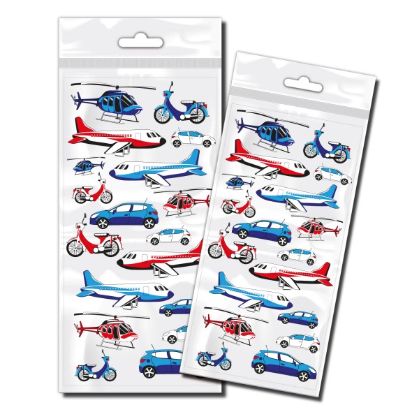 Flugzeuge &amp; Auto Sticker Set