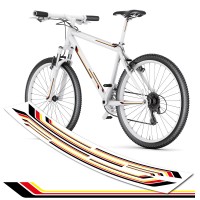 Fahrradaufkleber Deutschland Design Streifen Fahrradaufkleber Deutschland Design Streifen