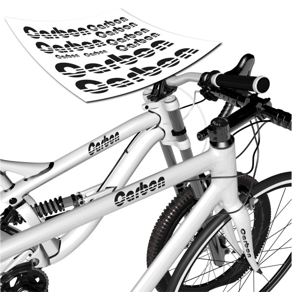 Carbon Beschriftungs-Set Fahrrad