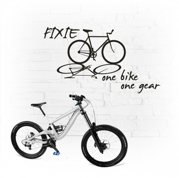 One bike - one gear | Sticker Singlespeed