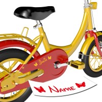 Kinder Namensaufkleber mit Schmetterling Kinder Namensaufkleber mit Schmetterling